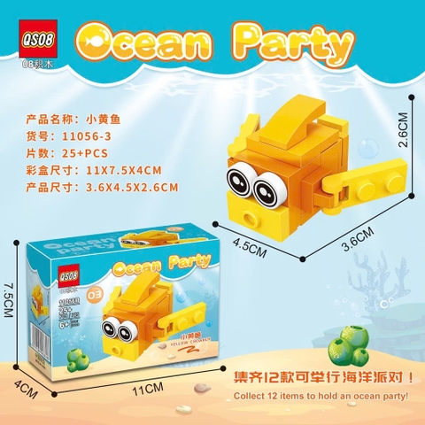 Bộ Lắp Ghép Động Vật Đại Dương 12 Mẫu Mini – Mã 11056B