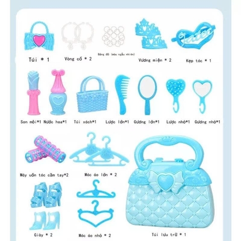 Bộ Búp Bê Thời Trang Công Chúa Kèm Váy Và Phụ Kiện – Mã 125-73