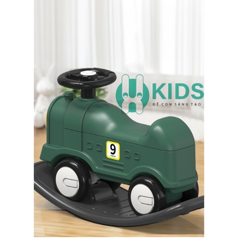 Xe chòi chân bập bênh 2 in 1 kiểu dáng mới, thiết kế hiện đại cho bé từ 12 tháng