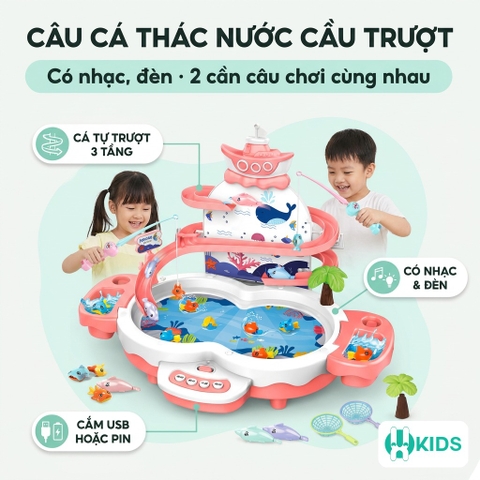 Câu Cá Thác Nước Cầu Trượt 3 Tầng 1567-9C Cho Bé