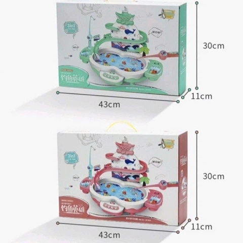 Câu Cá Thác Nước Cầu Trượt 3 Tầng 1567-9C Cho Bé