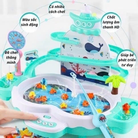 Câu Cá Thác Nước Cầu Trượt 3 Tầng 1567-9C Cho Bé