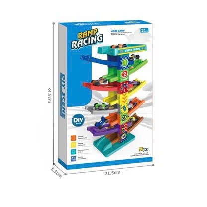 Bộ Đồ Chơi Đường Đua Ô Tô Trượt Nhiều Tầng Kèm Xe Cho Bé – 666-3