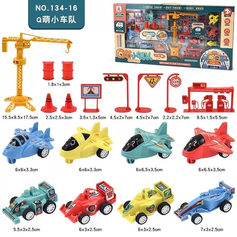 Bộ Đồ Chơi Xe Công Trình Cho Bé 23 Chi Tiết