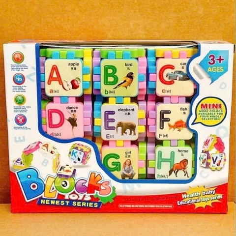 Bộ Đồ Chơi Lắp Ghép Học Chữ Cái Tiếng Anh Blocks 8554 Cho Bé 3+