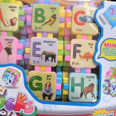 Bộ Đồ Chơi Lắp Ghép Học Chữ Cái Tiếng Anh Blocks 8554 Cho Bé 3+