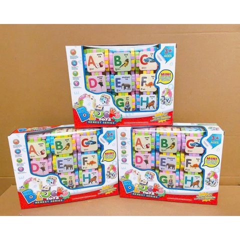 Bộ Đồ Chơi Lắp Ghép Học Chữ Cái Tiếng Anh Blocks 8554 Cho Bé 3+