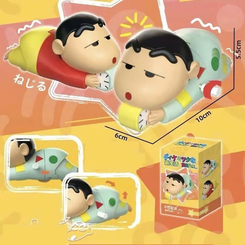 Đồ Chơi Shin Bò Cót Ngộ Nghĩnh – Bé Shin Bò Tự Động Khi Lên Dây Cót