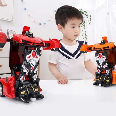 Xe Biến Hình Robot Điều Khiển Từ Xa Có Đèn Nhạc – 2 Mẫu