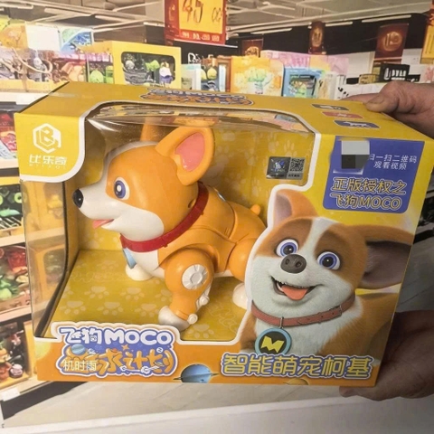 Chó Robot Thông Minh Corgi Cho Bé Có Nhạc Đèn Kể Chuyện Tương Tác
