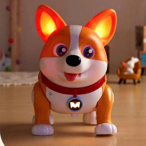 Chó Robot Thông Minh Corgi Cho Bé Có Nhạc Đèn Kể Chuyện Tương Tác