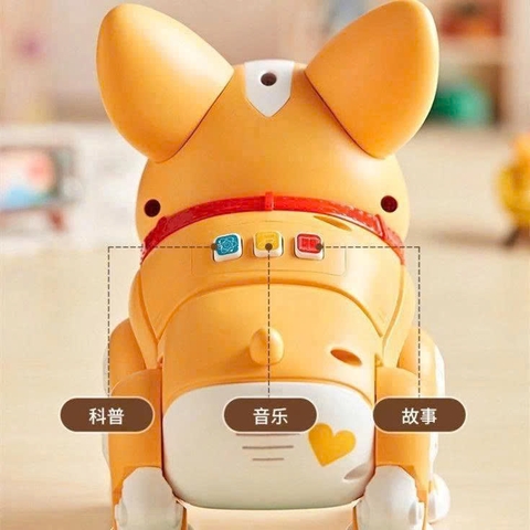 Chó Robot Thông Minh Corgi Cho Bé Có Nhạc Đèn Kể Chuyện Tương Tác