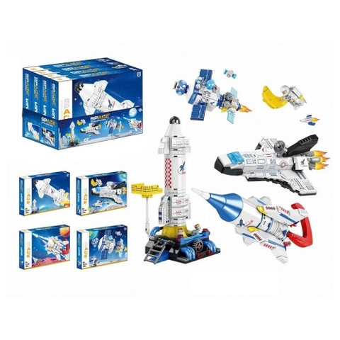 Lego Phi Hành Vũ Trụ 4in1 – Bộ 4 Hộp Lắp Ráp Khám Phá Không Gian