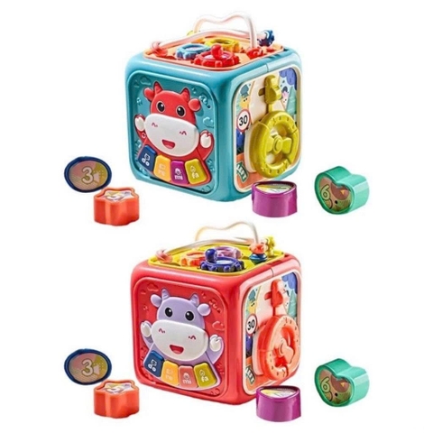 Khối Bận Rộn 6 mặt - Đồ Chơi Đa Năng 6 Trong 1 Cho Bé Activity Cube
