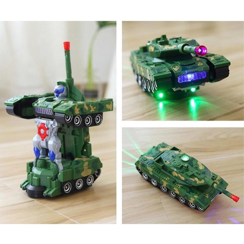 Xe Biến Hình Robot Điều Khiển Từ Xa Có Đèn Nhạc – 2 Mẫu