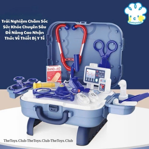 Vali Nghề Bác Sĩ 3in1 26 Chi Tiết Cho Bé – Bộ Đồ Chơi Nhập Vai Bác Sĩ
