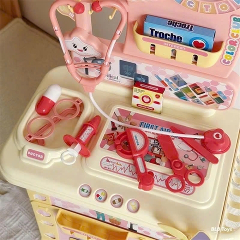 Bộ Đồ Chơi Bác Sĩ Cho Bé 34 Chi Tiết Little Doctor Có Bàn Khám