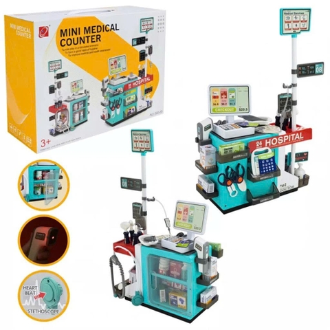 Bộ Đồ Chơi Bác Sĩ Mini Medical Counter 49 Chi Tiết Cho Bé