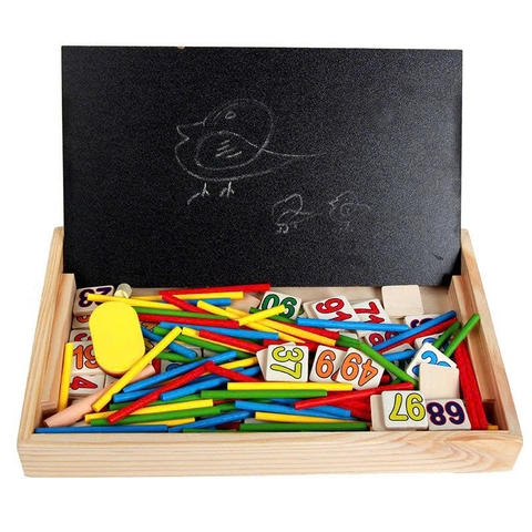 Bộ Đồ Chơi Toán Học Montessori Bằng Gỗ 1-100 Cho Bé