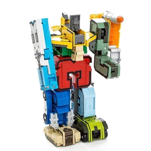 Bộ Siêu Nhân Chữ Biến Hình Combo 5 Hộp Lắp Ghép Robot Khổng Lồ