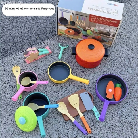 Bộ Nấu Ăn Thật Cho Bé 22 Chi Tiết – Bếp Mini Cooking Kitchen