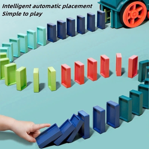 Đồ Chơi Tàu Hỏa Xếp Domino Tự Động Cho Bé 3+