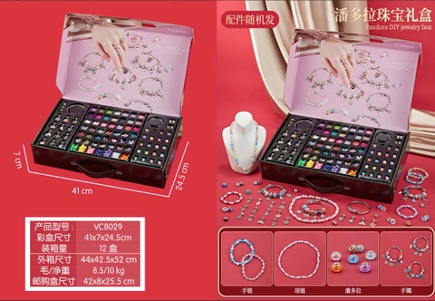 Bộ Làm Vòng Tay DIY Pandora Cho Bé – Hộp Phụ Kiện Trang Sức