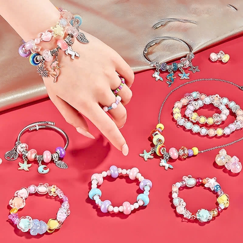 Bộ Làm Vòng Tay DIY Pandora Cho Bé – Hộp Phụ Kiện Trang Sức