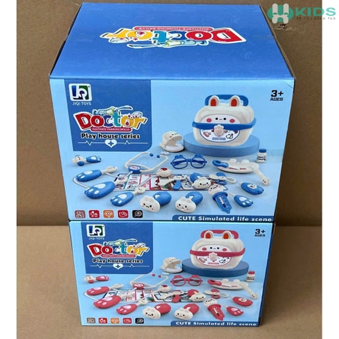 Bộ Đồ Chơi Bác Sĩ 48 Chi Tiết Có Ống Nghe, Tiêm Mô Phỏng Cho Bé