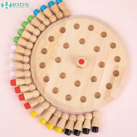 Đồ Chơi Gỗ 8% Cờ Trí Nhớ Cho Bé Rèn Luyện Trí Nhớ Tư Duy Logic | XKIDS