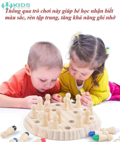 Đồ Chơi Gỗ 8% Cờ Trí Nhớ Cho Bé Rèn Luyện Trí Nhớ Tư Duy Logic | XKIDS