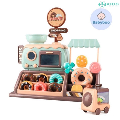 Đồ Chơi Cửa Hàng Bánh Donut 34 Chi Tiết Có Đèn Nhạc