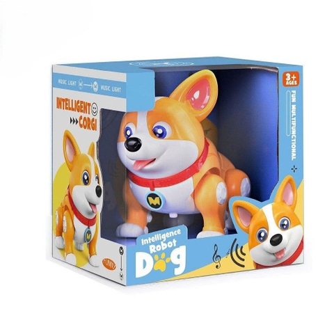 Chó Robot Corgi Đồ Chơi Thông Minh Có Đèn Nhạc Cho Bé – Mã 333-9