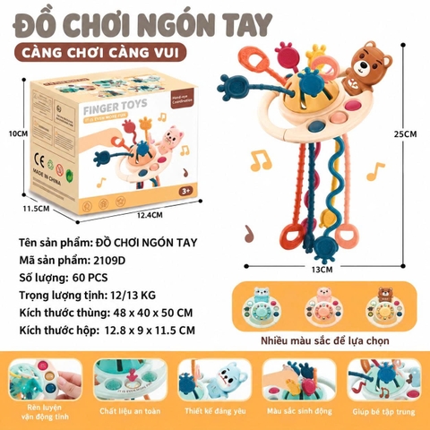 Đồ Chơi Xúc Xắc Ngón Tay Đa Năng Cho Bé 18 Tháng+ – Mã 2100D