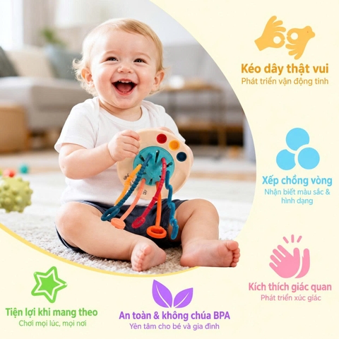 Đồ Chơi Xúc Xắc Ngón Tay Đa Năng Cho Bé 18 Tháng+ – Mã 2100D