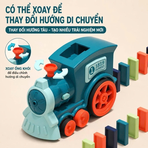Tàu Xếp Domino Tự Động 48 Chi Tiết Cho Bé – Mã X007-1
