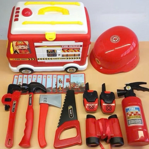 Xe Cứu Hỏa Đồ Chơi 33 Chi Tiết Kèm Bộ Dụng Cụ Sửa Chữa – Mã H356A