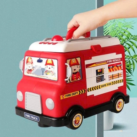 Xe Cứu Hỏa Đồ Chơi 33 Chi Tiết Kèm Bộ Dụng Cụ Sửa Chữa – Mã H356A