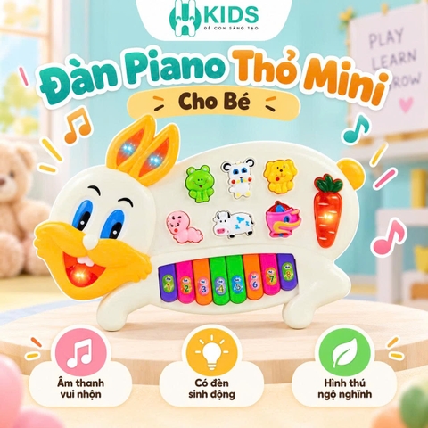 Đồ Chơi Đàn Piano Mini Cho Bé Có Nhạc Do Re Mi – Đồ Chơi Âm Nhạc Phát Triển Thính Giác