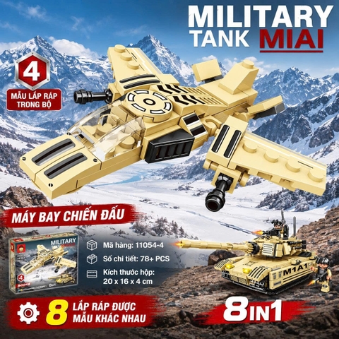 Bộ Lắp Ráp Quân Sự 8 Trong 1 11054B Cho Bé