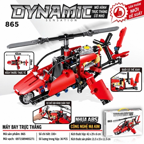 Bộ Xếp Hình Máy Bay Trực Thăng 330 Chi Tiết – Mã 865