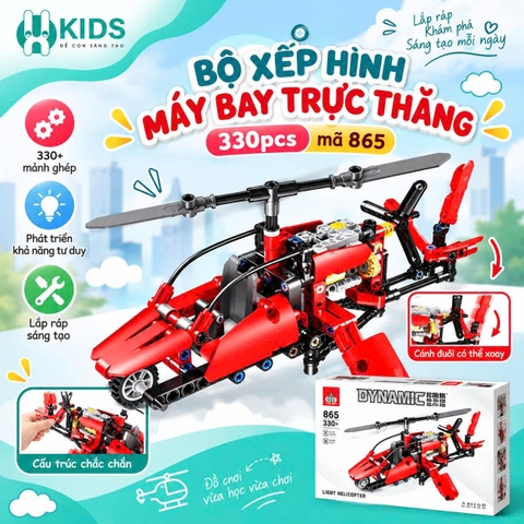 Bộ Xếp Hình Máy Bay Trực Thăng 330 Chi Tiết – Mã 865