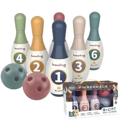 Bộ Đồ Chơi Bowling 6 Pin 2 Bóng Cho Bé