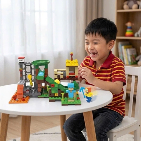Bộ Lắp Ghép Thế Giới Khối Vuông 410 Chi Tiết