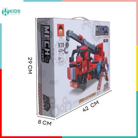 Bộ Lắp Ghép Xe Cẩu Biến Hình Robot 2in1