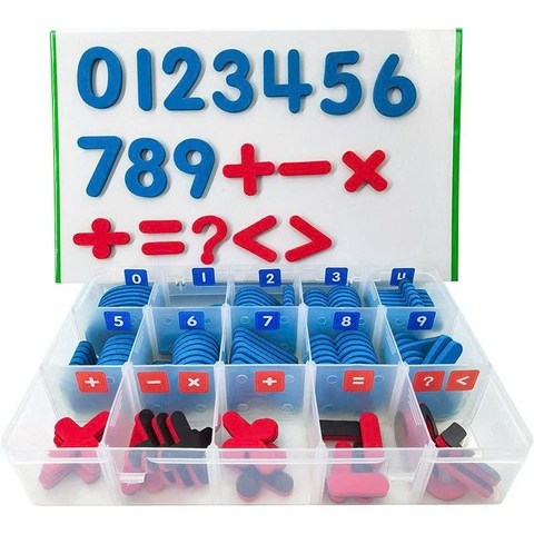 Bảng Chữ Số 104PCS Nam Châm, Lắp Ghép Có Từ Tính Cho Bé, Tặng Kèm Bảng Từ + Bút Viết Và Mút Xóa