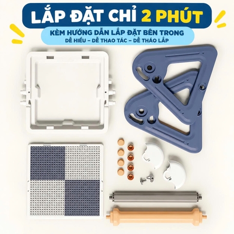 Bàn Vẽ Và Lắp Ghép Đa Năng Cao Cấp 6in1 Y1024 - Lắp Ráp Cho Bé