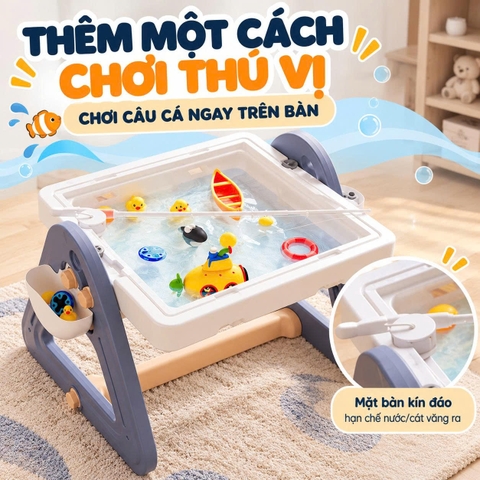 Bàn Vẽ Và Lắp Ghép Đa Năng Cao Cấp 6in1 Y1024 - Lắp Ráp Cho Bé