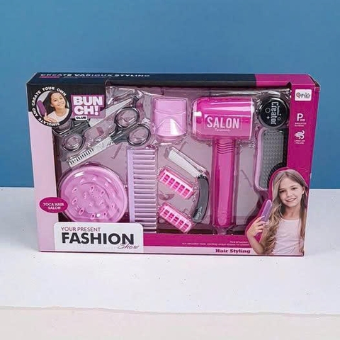 Bộ Đồ Chơi Làm Tóc Chạy Pin Hair Salon QY003 Cho Bé