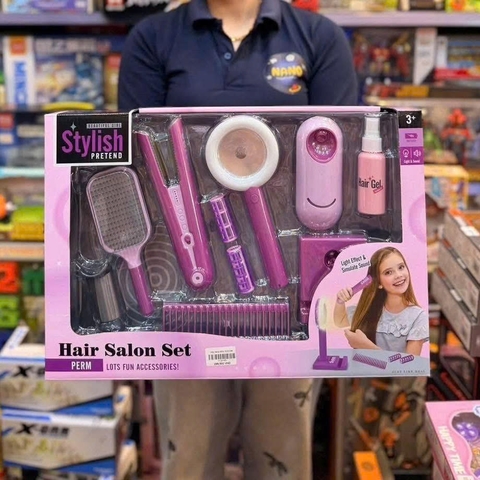 Bộ Đồ Chơi Làm Tóc Chạy Pin Hair Salon QY003 Cho Bé